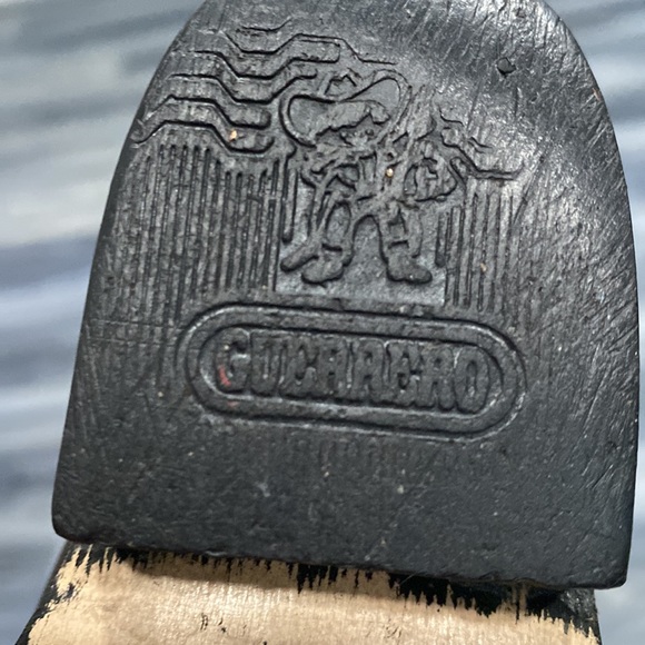 Hand made brown Faux leather Cow Boy boots made in Mexico outer stitch. - Picture 8 of 8